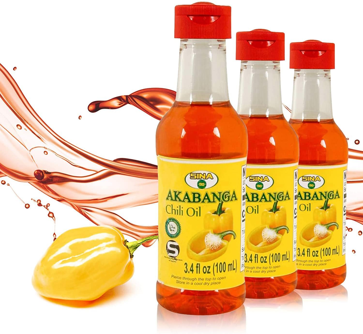 3 pack of Akabanga Extra Hot Chilli Sauce (spicy)