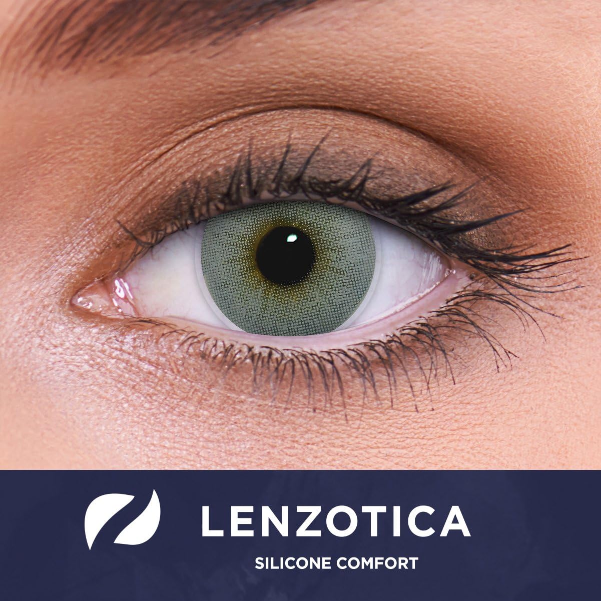 LENZOTICA lenti colorate 2 pezzi lenti a contatto in silicone idrogel  naturale | lenti grigie colore Atlantis Grey + contenitore | DIA 14.00  senza correzione 0.00 Diottrie | lenti a contatto : Amazon.it: Salute e  cura della persona