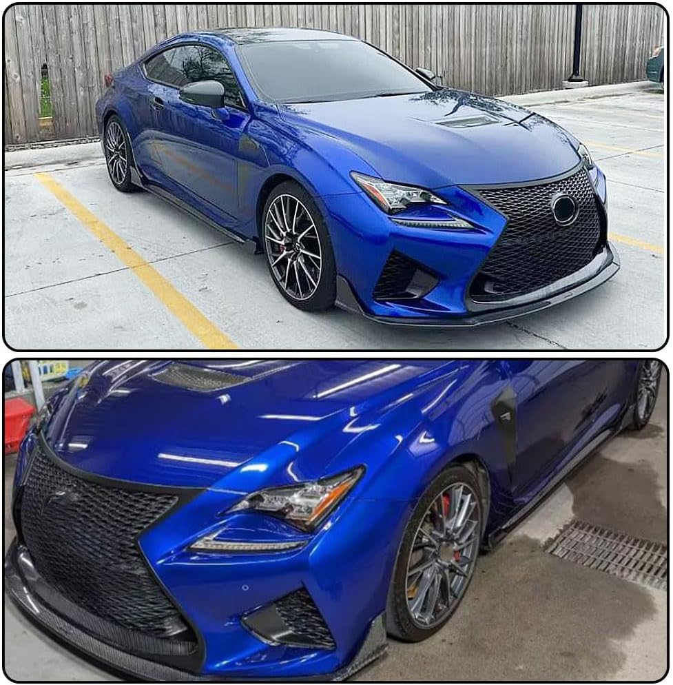 MCARCAR KIT Real Carbon Fiber Side Skirts for Lexus RC F Coupe 2Door 2015-2018 Under Door Rocker Panels Valance Extension Lip Factory Outlet