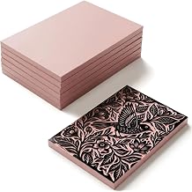 6pcs 4" x 6" Rubber Carving Blocks for Printing - Soft Linoleum Stamp Making Kit Printing Blocks for Linocut & DIY Crafts