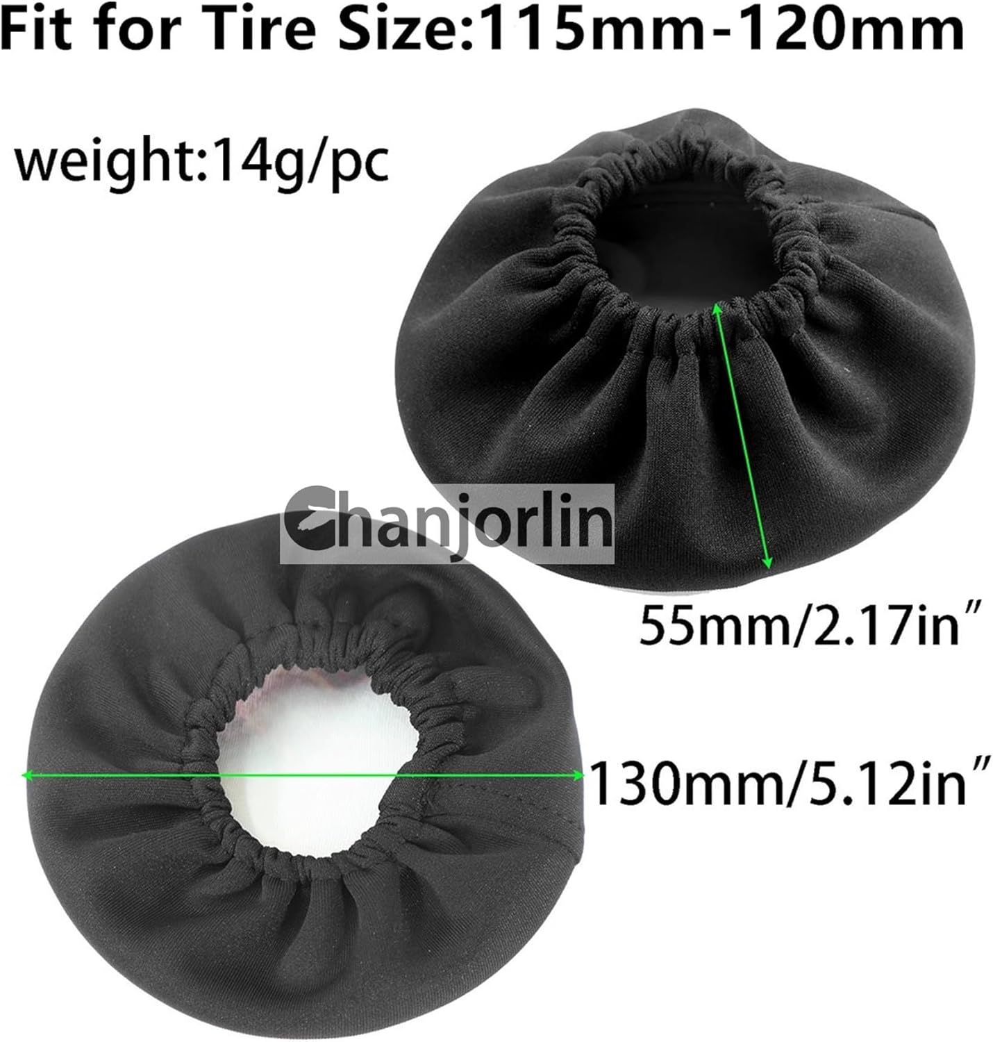 1/10 RC Simulation Spare Tires Cover Leather Tyres Dustproof Cover Accessories Compatible with 4.52"-4.72" Tires 1:10 Crawler Truck Car Traxxas TRX4 Axial SCX10 III RC4WD D90 TF2 Gen8 RR10