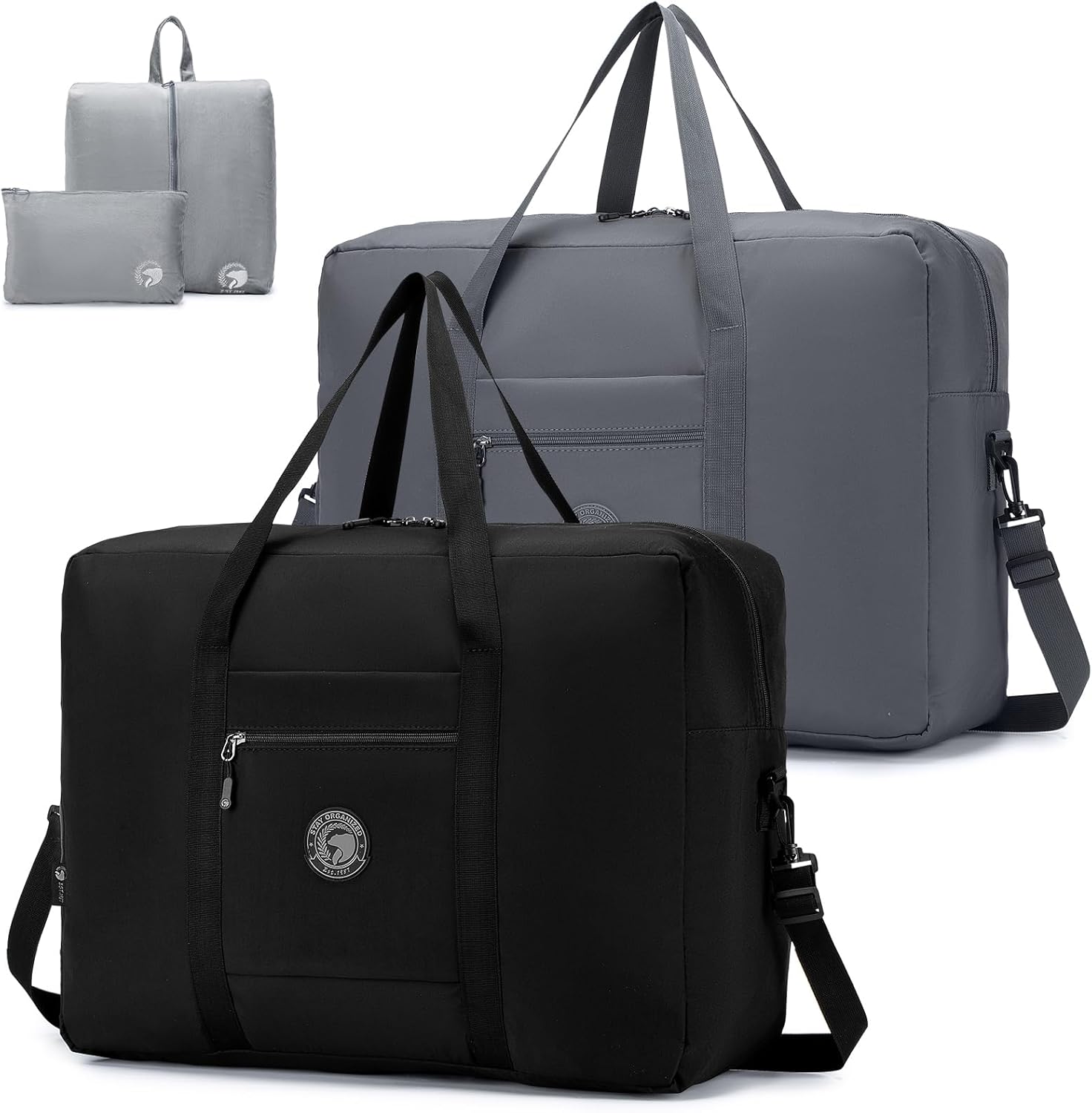 SPAHER Travel Duffle Bag Cabin Bag 55x40x20 Ryanair TUI Airways Lufthansa 45L Carry-on Hand Luggage Lightweight Foldable Packable Overnight Holdall Waterproof Travel Handbag Suitcase Bag SPAHER Travel Duffle Bag Cabin Bag 55x40x20 Ryanair TUI Airways Lufthansa 45L Carry-on Hand Luggage Lightweight Foldable Packable Overnight Holdall Waterproof Travel Handbag Suitcase Bag