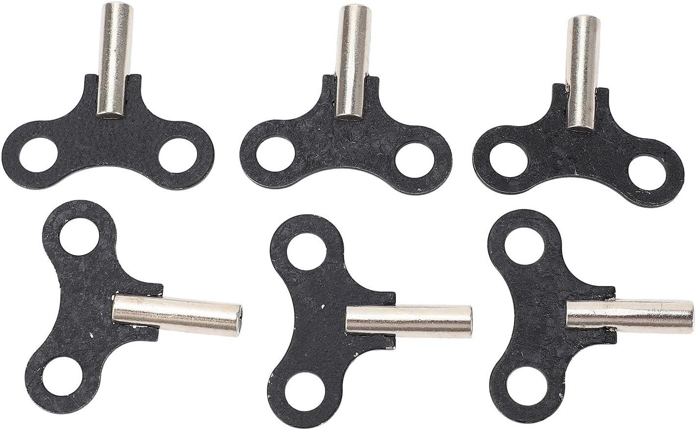 Generic 6PCS Clock Winding Keys, Steel Replacement Parts for Antique Vintage Clocks, with Compact Size and Lightweight Design, for Wall Clocks Floor Alarm