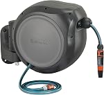 Gardena 18630-37.000.00 115 ft. Wall-Mounted Auto-Retractable Hose Reel, Frost-Proof, RollControl Technology for Safe and Slow retraction, 1/2" Hose, Made in Europe