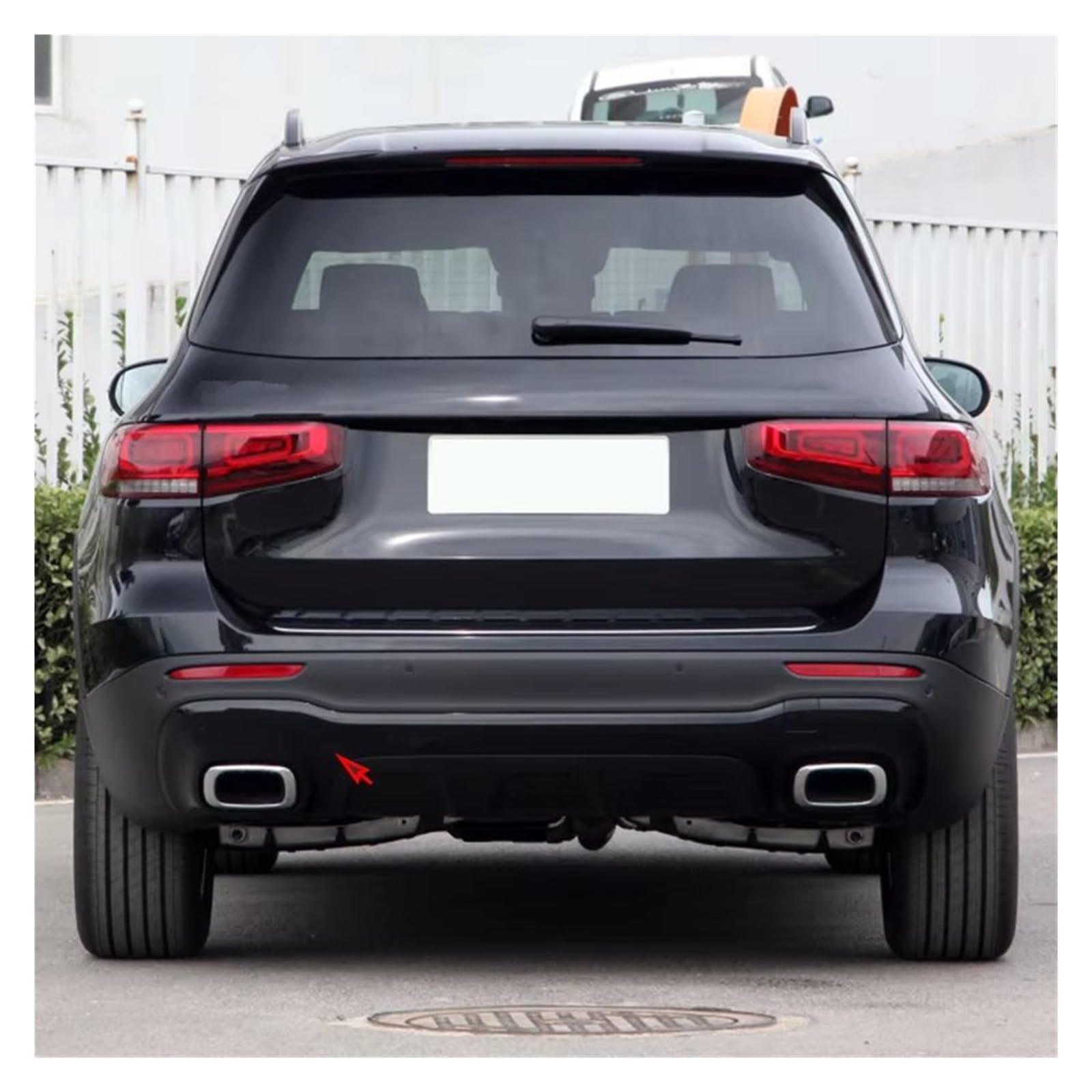 Heckspoiler Für Benz Für GLB W247 X247 Heckstoßstange Spoiler Diffusor Trim A2478859000 A2478850101 Heckdiffusor Diffusor(Glossy black)