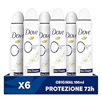Dove Deodorante Spray 0% Original, Senza Alcol e Sali di Alluminio