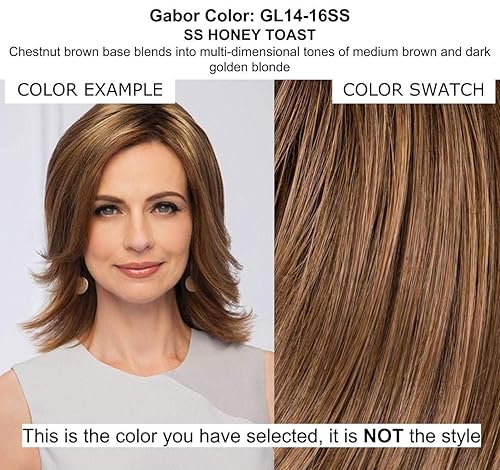 Miniatura 5 de Top Pefect - Peluca de cabello GL 56-60 con clip de 10 pulgadas de largo sintético Flexlite oculta la cabeza de corona adelgazante, paquete de