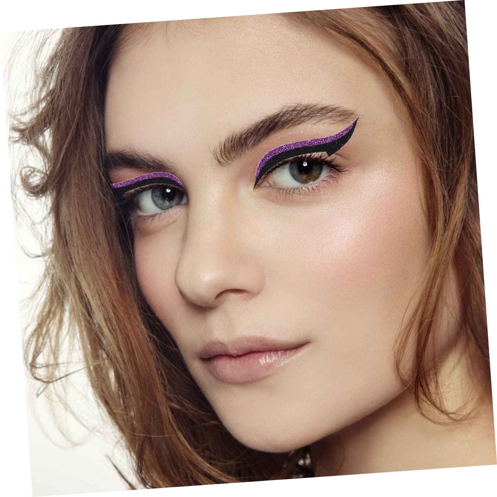 FRCOLOR 160 Paia Eyeliner Adesivi Per Decalcomanie Stickera Adesivi Glitterati Strumenti Per Il Trucco Degli Occhi Adesivo Per La Pelle Degli Occhi Doppia Palpebra Plastica