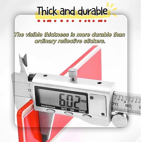 Miniatura 4 de smseace Paquete de 16 reflectores de seguridad rojosblancos autoadhesivos para remolque, reflector de automóvil, reflectores para entrada utilizados