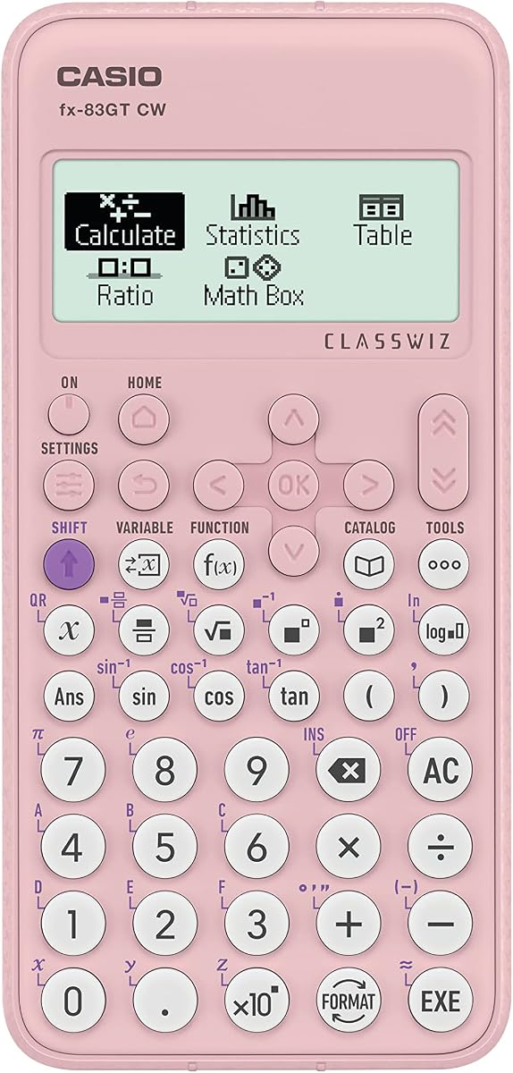 Calculadora científica rosa fx-83GTCW