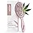 AIMIKE Hemp-Relax Detangler Hair Brush, Eco-Friendly Detangling Brush for Wavy Straight Hair, Vented Hairbrush w/Soft Bristles, Glide Through Tangles with Ease for Women, Kids, Wet & Dry Hair