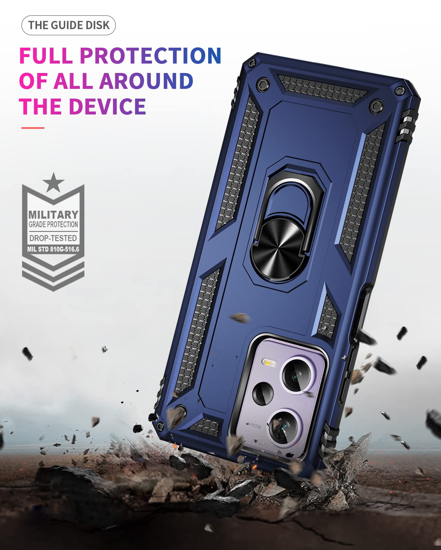 Custodia per Xiaomi Redmi Note 12 Cover, TPU + PC 2 in 1 Doppia