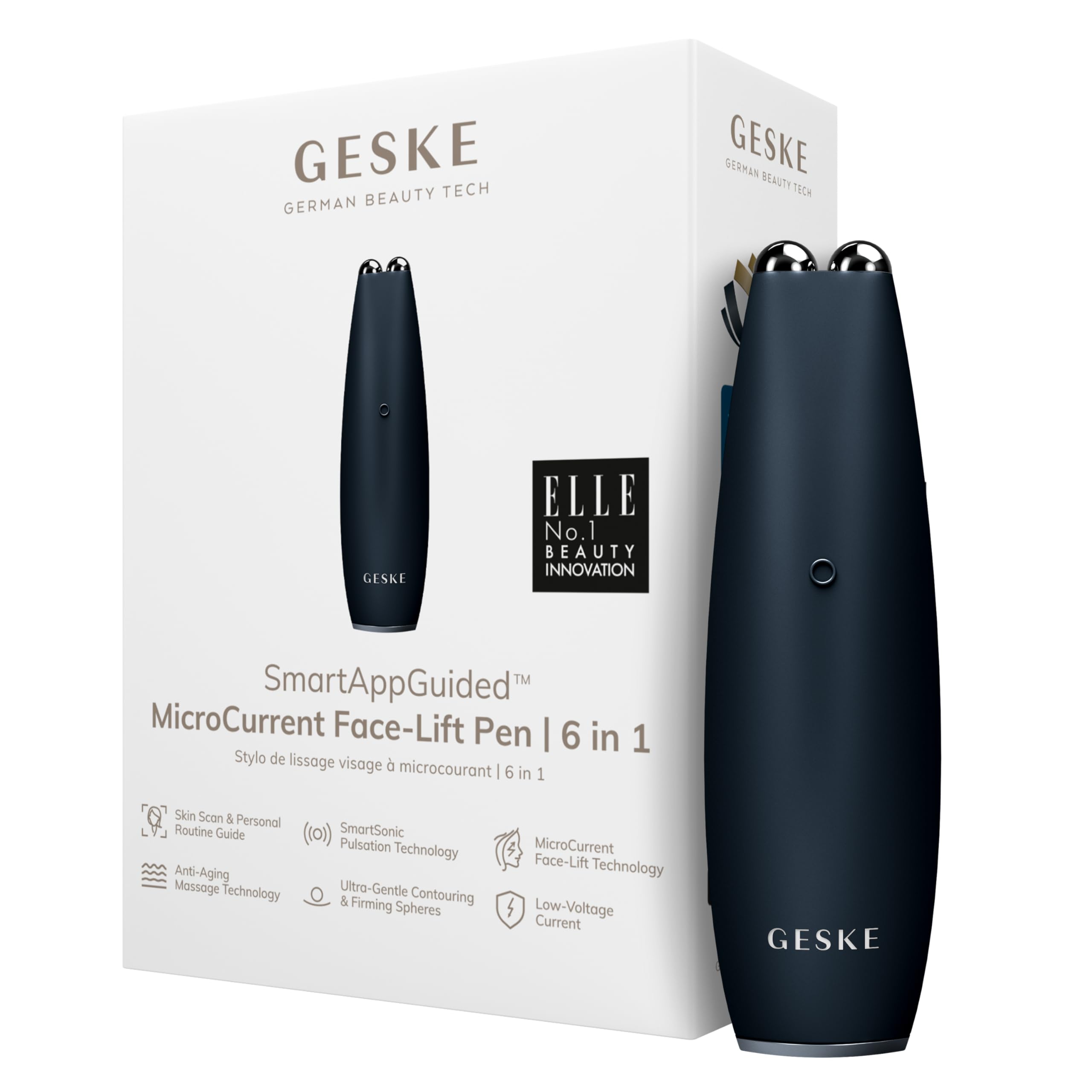 GESKE Geske Microcurrent Face-Lift Pen 6 In 1 Black