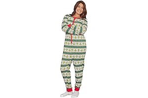 Grinch Family Faces Pajama Union Suits