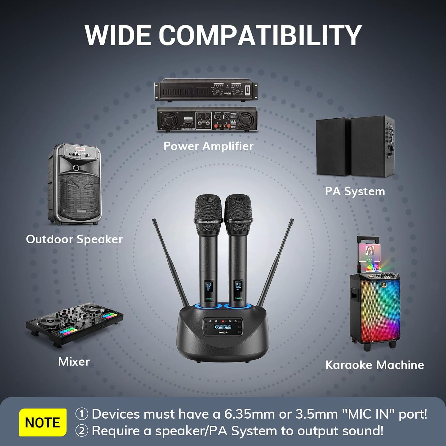 Wide compatibility of TONOR TW790 with various audio systems