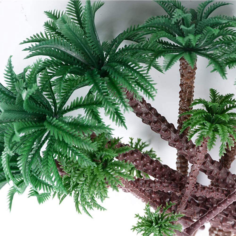 24 Pièces Modèle De Paume Palmiers Miniatures Palmiers Artificiels