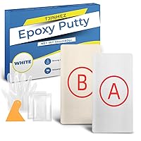 Vista 8 de Masilla epoxi – Masilla de fontanero de reparación rápida de 10 oz/280 g Relleno epoxi de alta resistencia para metal, madera, azulejos y cerámica