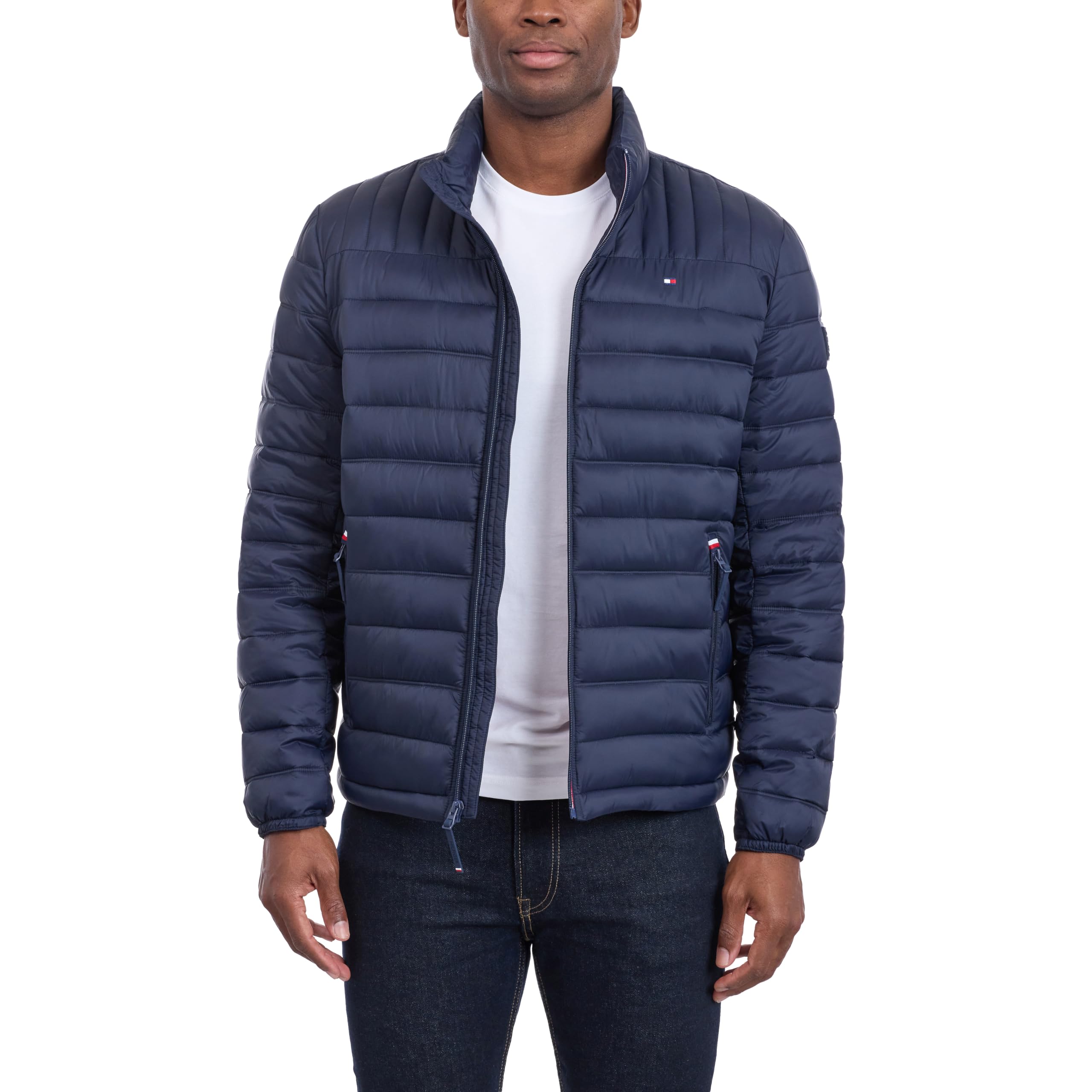 Tommy Hilfiger Adaptive Ultra Loft Lightweight Packable Puffer Jacket (Standard And Big & Tall) Cappotto alternativo in piumino Uomo