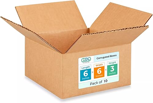 Miniatura 365 de Cajas para envío IDL Packaging - B-1266-5 de cartón corrugado, tamaño pequeño, de 12 pulgadas de largo x 6 pulgadas de ancho x 6 pulgadas de alto