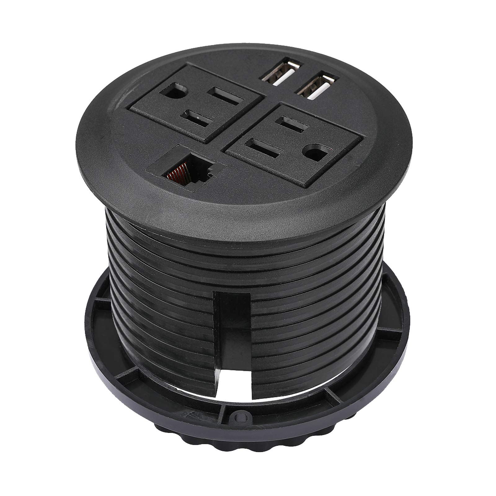 Buy Leopardprintfans Desktop Hidden Power Grommet with 2 Power Socket