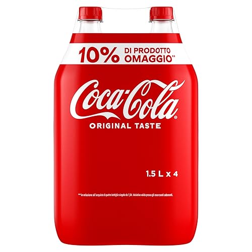 Coca-Cola Original - 4 Bottiglie da 1,5 L - 1,5l x 4 bottiglie