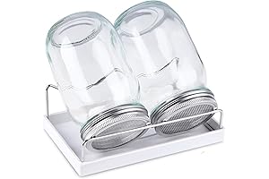 Sprouting Jar Kit for Mason Jars with Stainless Steel Screen Sprout Lids