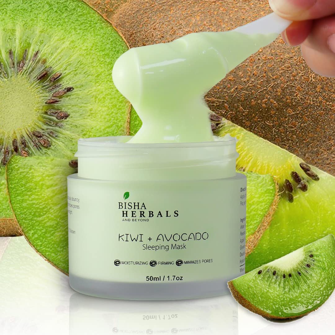 Kiwi and Avocado Sleeping Mask - Hydrating, and Organic Mask