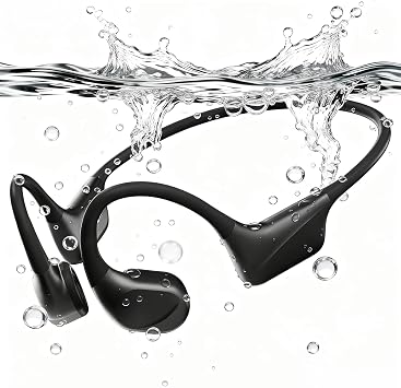 PSIER IPX8 Waterproof Swimming Headphones for Sports