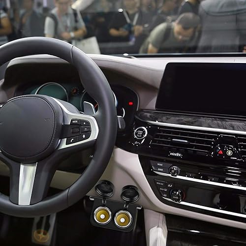 Miniatura 6 de Nilight Panel de enchufe de cigarrillos de 12 V24 V, 3 adaptadores para encendedor de cigarrillos con cargador USB doble, voltímetro LED e