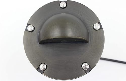 Miniatura 2 de Kit de cubierta de latón macizo estilo media luna para bombillas de pozo de tierra, tornillos de acero inoxidable y junta de goma incluidos, cuerpo