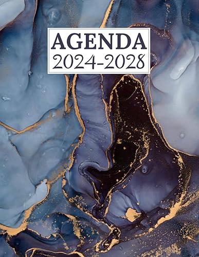 Agenda 2024-2028 Planificador mensual 5 años Enero 2023 - Diciembre 2028 (vista A4 grande ) Agenda Semanal Y Mensual agenda 60 meses 2024-2028 -