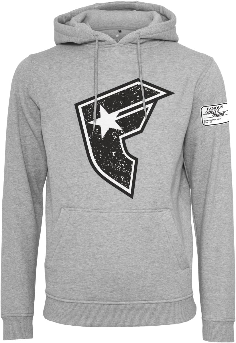 Famous Stars and Straps Men's Composition Hoodie T-Shirt, mens, T-Shirt, FA051, h.grey, M