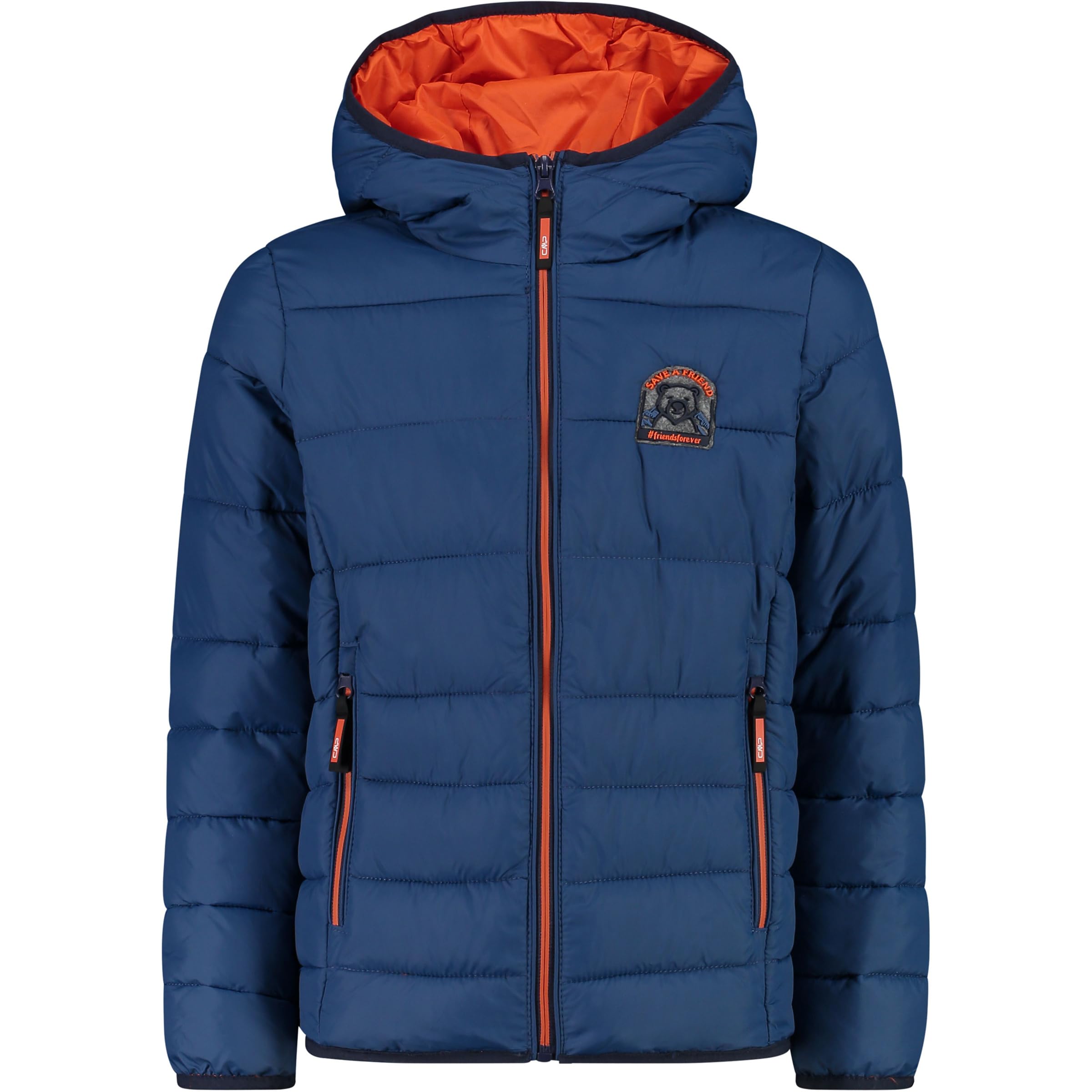 CMP Kinderjacke aus Nylon mit fester Kapuze, Nylon-Kinderjacke mit fester Kapuze, Uni - Kinder und Jugendliche