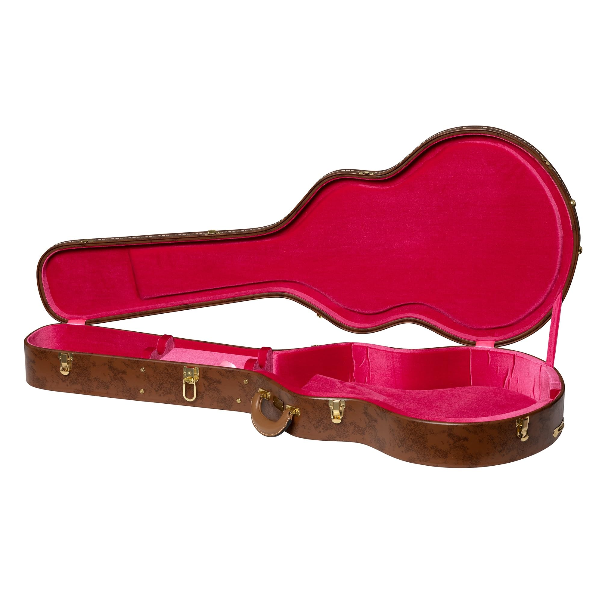 Lifton Historic Hardshell ES-335 Case, Brown/Pink