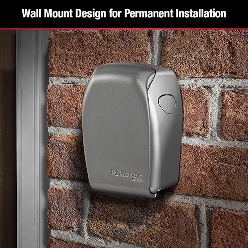 Miniatura 3 de Master Lock - Caja de seguridad resistente para llaves, de montaje en pared, para exteriores, para llaves de casa, caja fuerte con cerradura