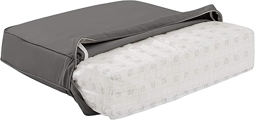 Miniatura 11 de Classic Accessories, Montlake - Cojín de respaldo de 19 x 20 x 4 pulgadas resistente al agua para patio y exteriores, cojín para sofá de dos