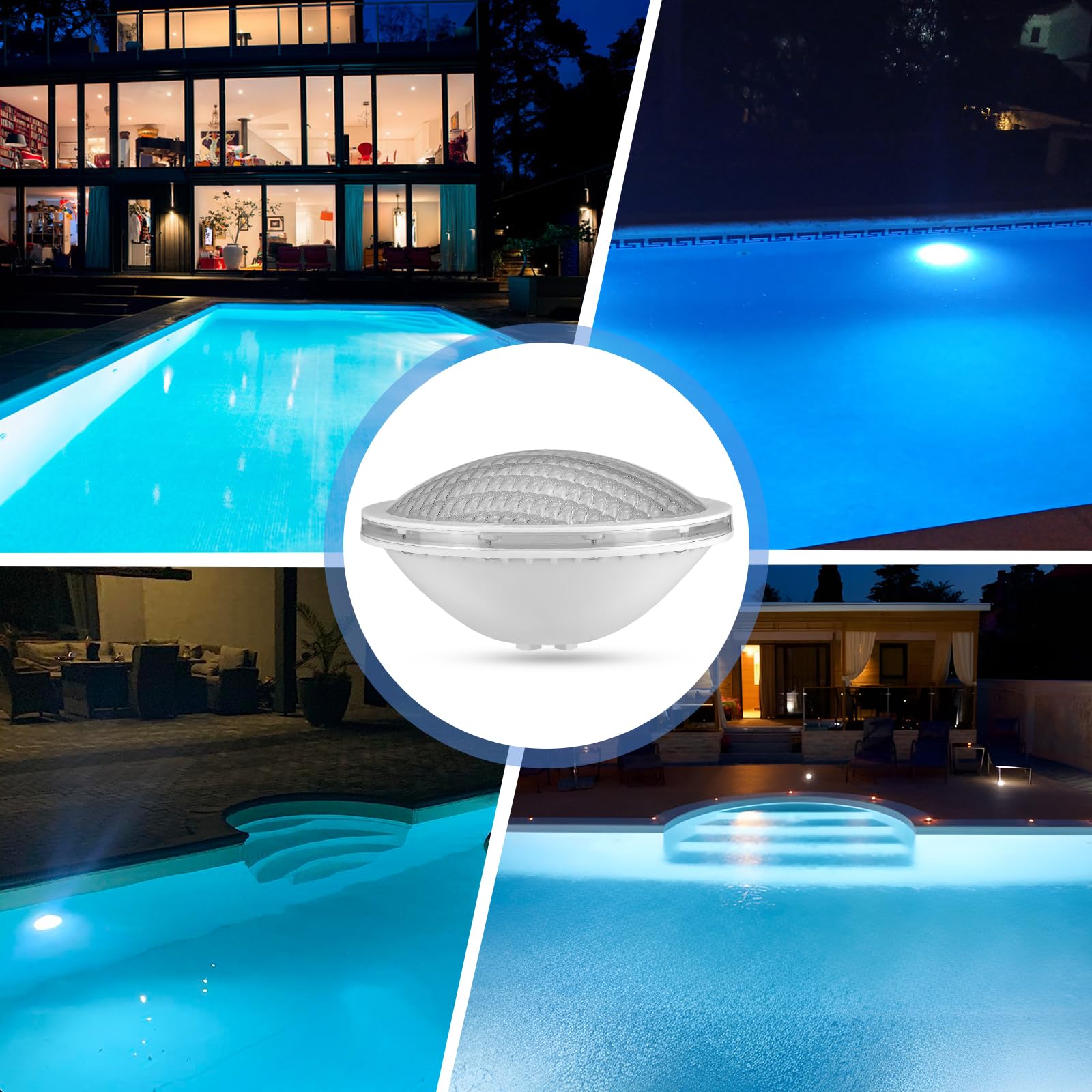 Projecteur Piscine Encastré PAR56 12V 45W Blanc - Éclairage LED Étanche IP68
