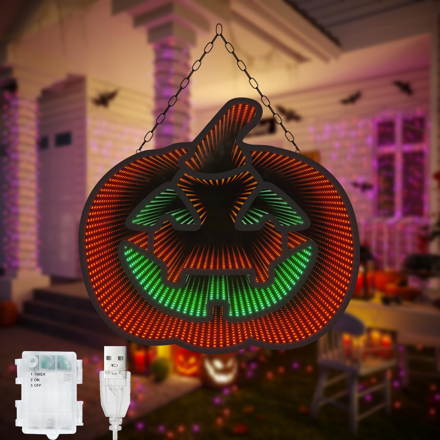 Halloween Pumpkin Night Lights, 12.2