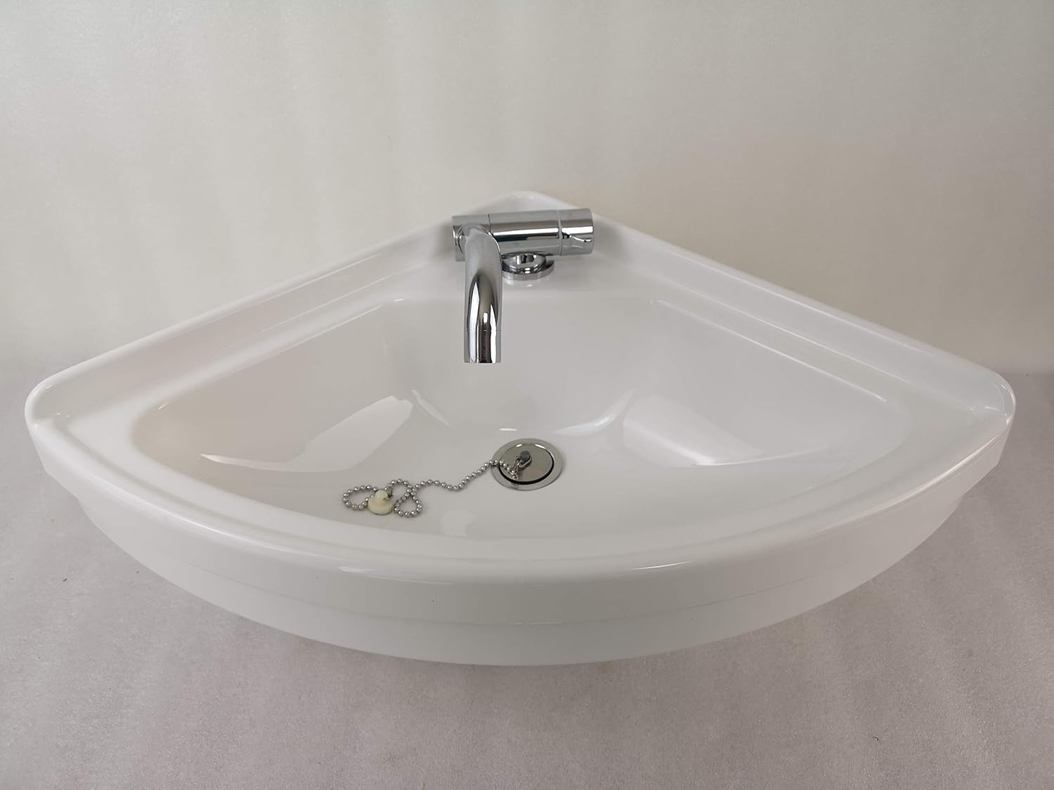 JZ Boat Caravan RV Camper White Acrylic Triangular Sink 380380180mm GR-Y003