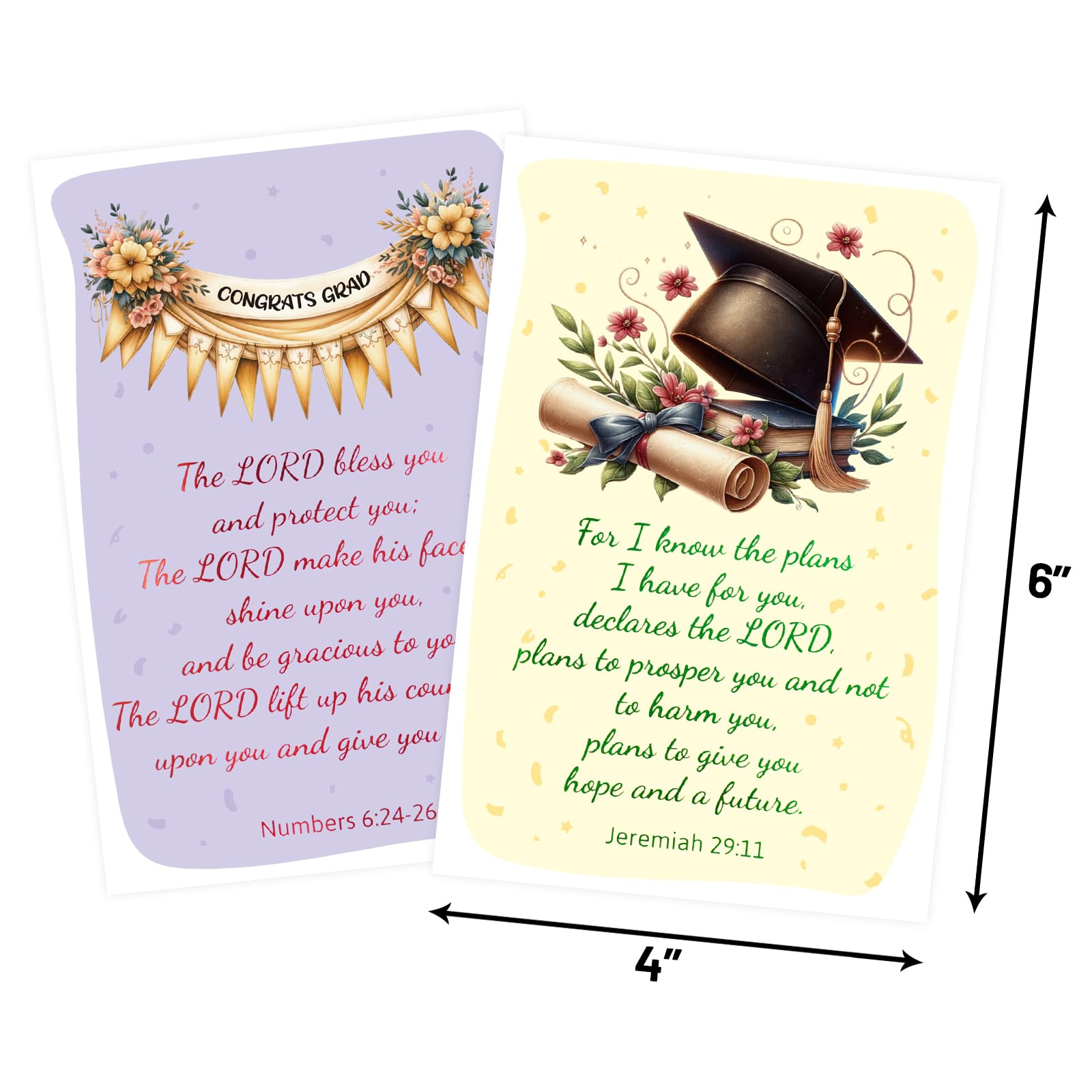Amazon.com: ceiba tree Religious Graduation Cards Colorful Gold Foiled  Christian Congrats Grad Greeting Card Bulk with Envelopes and Stickers  12PCS for College High School Graduations Party Supplies : Office Products