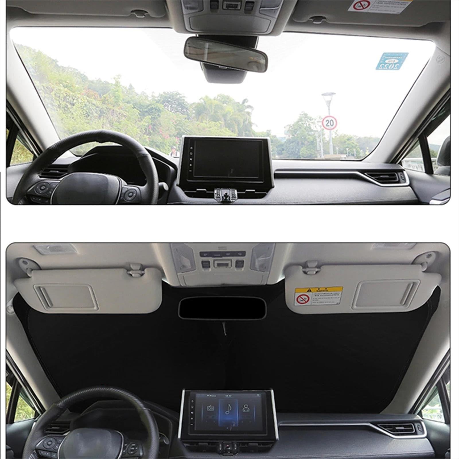 Parasol Parabrisas Interior Parasol Magnético para Ventana De Coche, para Citroën para Grand C4 para Picasso 7 para Plazas (2013-2023)(Back Windshield)