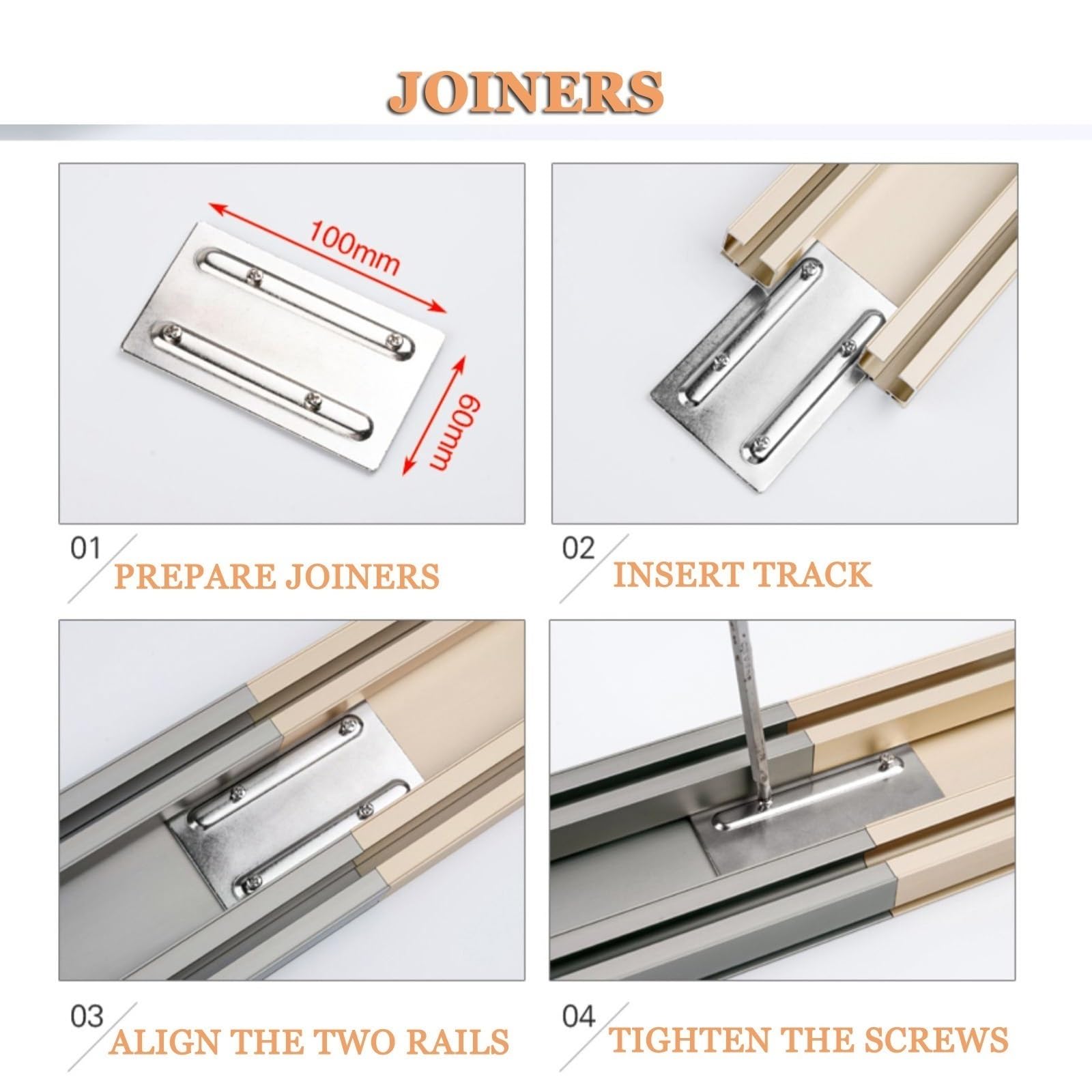 Tringle à rideaux double robuste de luxe idéale pour les cloisons de séparation de pièce – Double rail de haute qualité