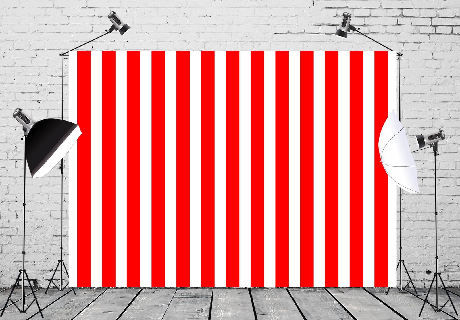 BACKDROP ハイバック用❗️ Amazon.com: CORFOTO Red and White Vertical Stripes Backdrop Fabric
