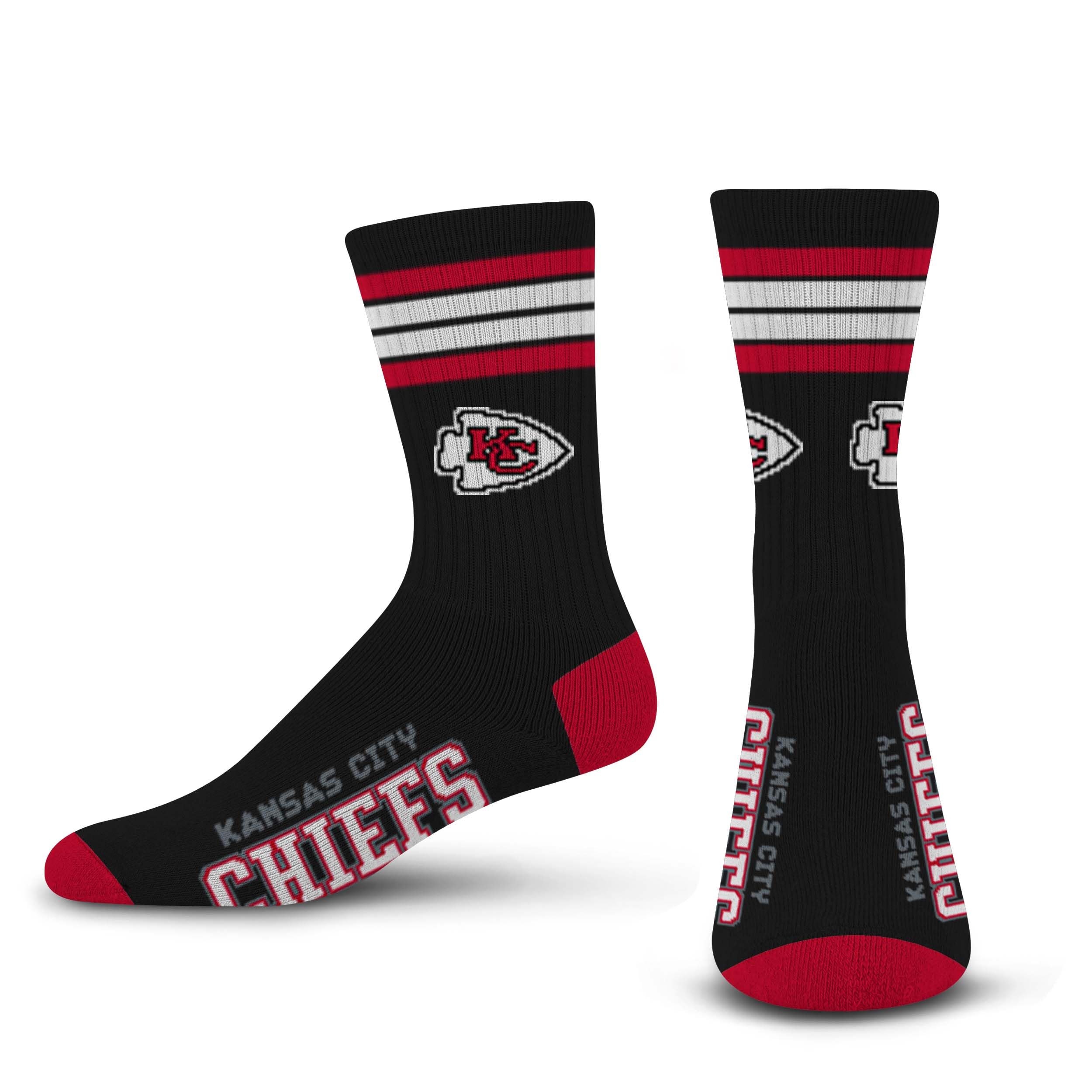 FBF - NFL Black Deuce Team Logo Youth Size Kids Crew Socks Approx. 4-8 years old