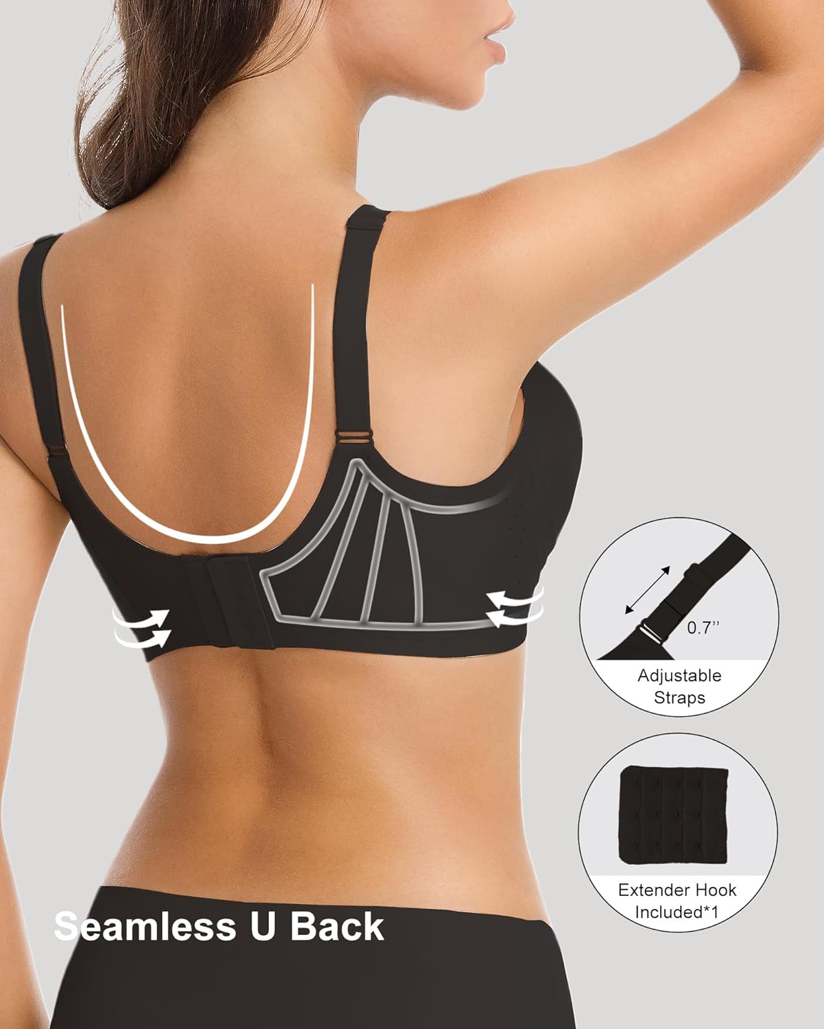 Jelly Wireless Push Up Bra 53 Vents Breathable Seamless Support for Women All Day Comfort Skin-Friendly Fabric - Image 4