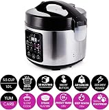 Yum Asia Kumo YumCarb Cuociriso con ciotola in ceramica e logica fuzzy avanzata, (5,5 tazze, 1 litro), 5 funzioni di cottura del riso, 3 funzioni di cottura multipla,) 220-240V - 3