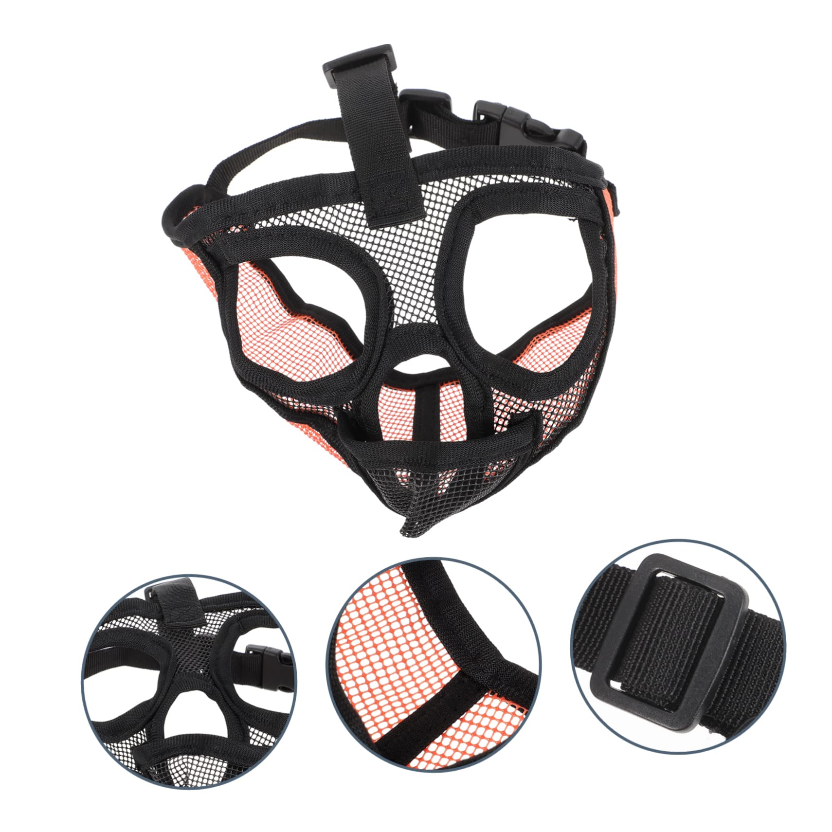 Sosoport 4pièces Muselière Respirante pour Chien Muzzle Anti-aboiement Et Anti-Morsure pour Chiens De Toutes Accessoire Pratique Et Confortable Matériau Résistant