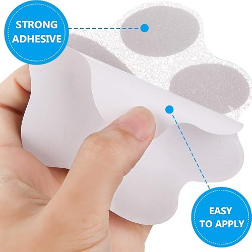 Miniatura 3 de Mudder 20 calcomanías antideslizantes para bañera, calcomanías antideslizantes para regadera, calcomanías adhesivas para patas, pisadas de tracción