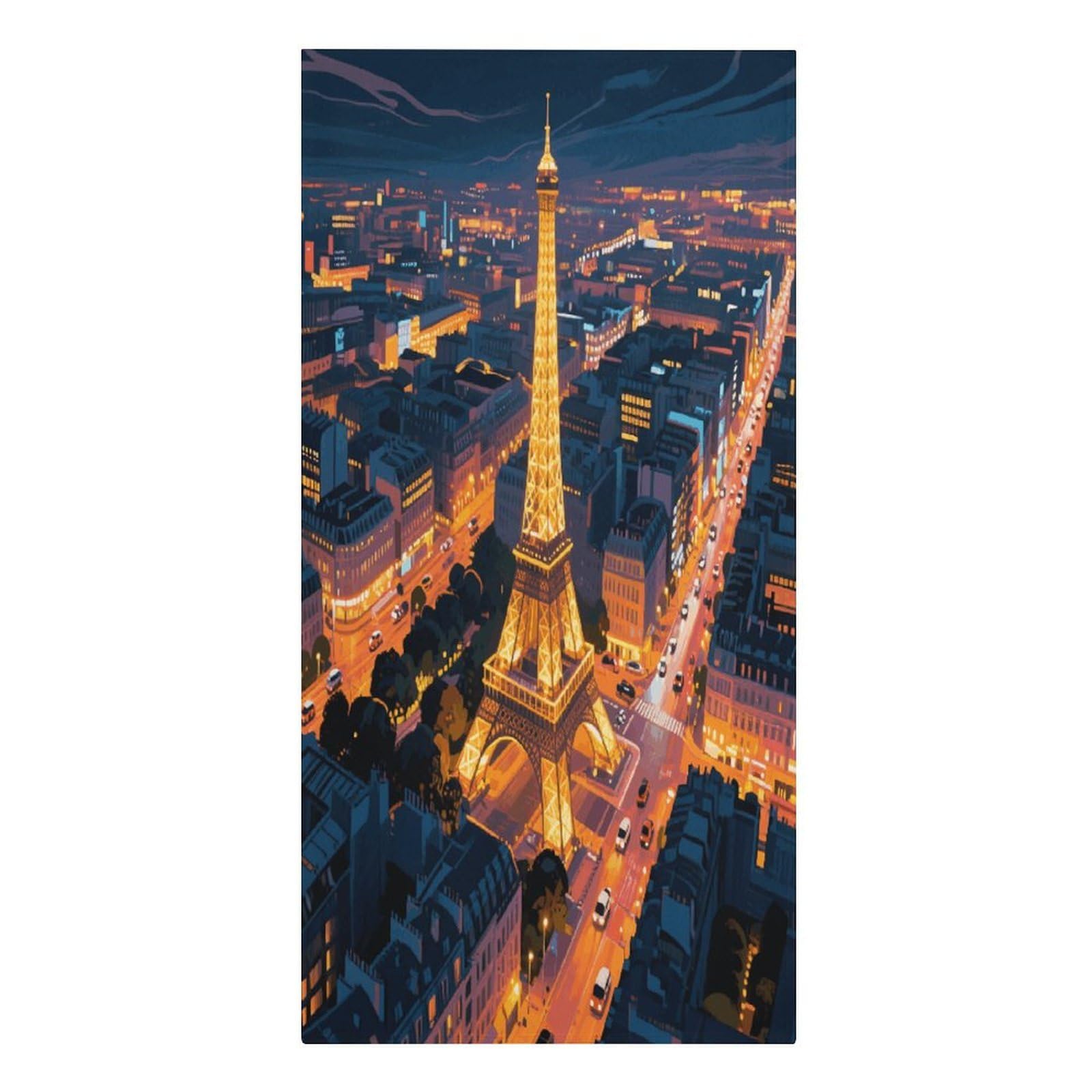 VstaDank Eiffel Tower Beach Towel Vacation Essentials Sand Free Soft Quick Dry Swim Towels 61"x30" Modern Extra Large Towels Lightweight Microfiber Beach Towel for Swimming Pool
