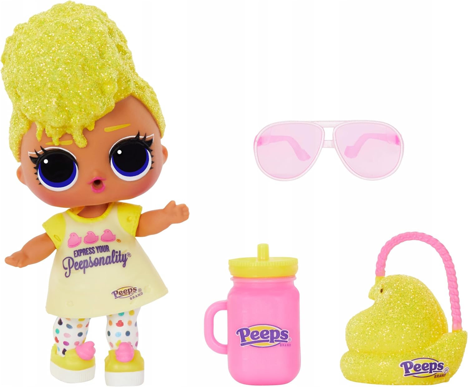 L.O.L. Surprise! LOL Surprise Loves Mini Sweets Peeps - Tough Chick with Collectible Doll, 7 Surprises, Spring Theme, Peeps Limited Edition Doll- Great Gift for Girls Age 4+
